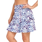 여성 러닝 골프 운동을 위한 여성용 액티브 스코트 애슬레틱 러플 17인치 플리츠 테니스 스커트 : 수성동