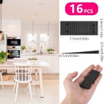 MIDELONG 블랙 컴포지트 심즈 앤 레벨링 웨지 3.2 , 화장실, 가구... 레벨러용 플라스틱 웨지, 쉽게 문, 테이블, 창문, 16개들이 팩 : 초이바이존