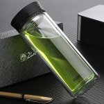 Fuguang g1613-320 / 400 두 배 유리 컵 휴대용 물 컵 와 필터 차 만들기 : 칠공사