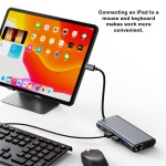 11 in 1 USB C 도킹 스테이션 허브 4K 30Hz 타입 to HD 호환 어댑터 스플리터 PC 노트북 프로용 11 IN 11 IN 11 IN 11 IN 1 : 마로나스토어