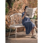 야외벤치 의자 유럽 로맨틱 발코니 정원 카페 화이트 S0045화이트 : 퍼스트로드인