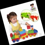 레츠 소프트 기차블럭 30P 소근육발달 수학놀이 원목교구 : 레츠유통