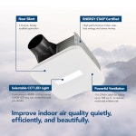 브로안 누톤 110 CFM 110CCTK 클린커버 배스 선택 가능한 CCT LED 조명 에너지 스타배스 화이트 Cover Bath 80 CFM : 브릭 플러스