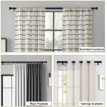 월드 로드 윈도우용 모던 커튼 18~88인치, 1인치 메탈 드레이퍼 로드, 거실 침실용 조절 가능한 헤비 듀티 롱 싱글 폴 Antique Bronze 18... 