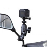 오토바이 Ram 마운트 지원 1 인치 25mm 볼 구성 요소와 호환 가능 Gopro Garmin 액션 카메라 용 더블 소켓 암 : 모션모터파츠
