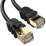 J&D Cat 8 이더넷 케이블, 고속 40Gbps 2000MHz 26AWG, 골드 도금 RJ45 커넥터, 게이밍 PC PS5 Xbox 모뎀 라우터에 호환되는 S/FTP... 