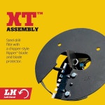 Jiffy XT 드릴 어셈블리, 6인치, 오거 액세서리, 왼쪽 회전, 블레이드, 블랙, 스틸, J3730-XT : 엘로프