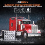 쉐보레 트럭 밴용 LEDMIRCY 4x6인치 LED 조명 4PCS 하이 로우 빔 직사각형 H4651 H4652 H4656 H4666 H6545 H4668 H4642 : 딜리고라인