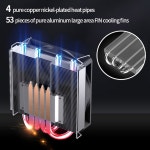 Jonsbo 400S C 쿨러 4Heatpips 하향 압력 공기 냉각 라디에이터 90mm 4Pin PWM 팬 A115x/1200/1700 AM4 AM5 ITX 소형 케이스... 