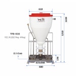 양면형 급이기 양돈 사료통 연합축산 TFB 돼지 사료 축사 니플 양돈장 급수 가축 양돈장 : 팜스링크스토어