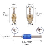 제거 도구 모음 키트 R12 R134a 냉동 타이어 밸브 스템 코어 수리 키트 H-021-R12가 포함된 TWTADE 60PCS 자동차 에어컨 밸브 코어... 