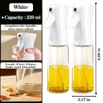 요리용 ROHAO 오일 스프레이어 - 200ml 유리 올리브 스프레이어, 에어프라이어용 주방 기기, 카놀라 스프리처, 샐러드 제조, 베이킹, 튀김... 