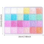 5760개 3mm 시드 비즈 쥬얼리 제작용 24가지 색상 우정 팔찌 키트 DIY 쥬얼리 공예용 팔찌 만들기 키트 : 디에이스코어