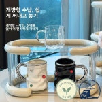 커피 컵 및 물 유리 용 우아한 홀더 보관 랙 데스크탑 정리 하이 엔드 느낌 브랜드 없음 H3367 : 라이트메이커