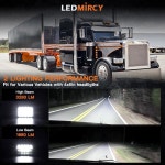 쉐보레 트럭 밴용 LEDMIRCY 4x6인치 LED 조명 4PCS 하이 로우 빔 직사각형 H4651 H4652 H4656 H4666 H6545 H4668 H4642 : 딜리고라인