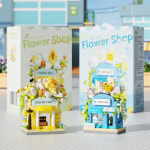 [알꿀밤-나노블럭-건축] MS 미니 스트리트 플라워샵 6종 세트 : 알꿀밤