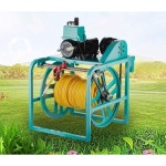 전동 권치기 리모콘 자동 호스릴 권선기 농약줄 농업용 48/60V 화이트 튜브 50m : 온세계구매대행