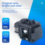 ZMSTLAMP for ELPLP63 Powerlite 4200W 4300 H345A H347A H349A Pro EB-G5950, EB-G5650W EB-G5650WNL EB-G : 일상까득
