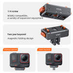 Gopro 12 11 10 Insta360 AceAce Pro ONE X2 액션 카메라 삼각대 어댑터... 플레이트 용 VRIG 마그네틱 퀵 릴리스 어댑터베이스 : 리치104