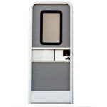 AP Products 내열 우측 흰색 정문 유리문 72인치 흰색 : 스튜디오 시지에