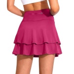 여자 운동 달리기를 위한 G 그라데이션 여성 플리츠 테니스 스커트 4포켓 골프 코트 : 수성동
