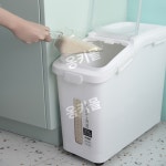업소용 밀가루통 쌀 곡물 보관통 이동식 저장통 40L F8891 삽포함 : 옹키몰