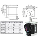 Leadshine 2상 NEMA23 스테퍼 전동 57CM06/13/23/26 +DM542J 24 - 50VDC Co2 aser 절단 및 조각 기계용 드라이버 키트 : 특가타임