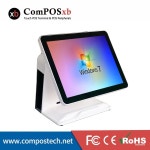 Windows 10 올인원 PC 15인치 POS 터미널 용량성 터치 모니터 금전 등록기 : 푸꾹팜