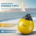 OBAKL 비닐 보트 부표 14 17 인치 원형 계류 앵커 노란색 : 세렌디픽