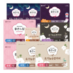 좋은느낌 생리대 모음 순면커버 오리지널 내추럴코어 울트라슬림 맥시슬림 중형 대형 수퍼롱 오버나이트 팬티라이너 : 원라이브:팩토리