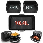 Foodi Flex 10 4l AF500 용 에어 프라이어 실리콘 몰드 ORI 10L 액세서리 1 X 10 4L : 셀로프트