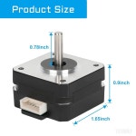 YEJMKJ 3 pcs 네마 17 스테퍼 모터 23MM 바이폴라 1A 13Ncm (18.41oz.in ) 42 모터 1.8도 2상 4-리드 네마17 모터, 1m 케이블 및 DIY... 