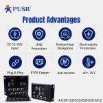 PUSR 5/8 M12 포트 기가비트 산업용 스위치 지원 철도 지하철 USR-ISG005/ISG008-M12용 10/100/1000Mbps 비관리형 이더넷... 