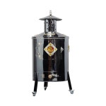 용광로 쓰레기소각드럼통 휴지소각 회반송 62 쓰레기소각로 스틸로 티타늄 삽 굴뚝 62x138cm 스텐레스 난로 138cm 두꺼운 중형 블랙 1... 