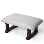 작은 풋스툴 오피스 언더 데스크 오스만 패딩 해스탁 16.1(41cm) x 6.7(17cm), 나무 다리 현대 거실 침실 작업 네일 살롱 컴팩트 풋레스트 스툴... 