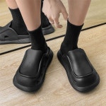 바리스타 신발 작업 오래 슬리퍼 서빙 알바 호환 지원 홀 서있는 카페 발편한 논슬립 1. 여성 사이즈/블랙 36/37 : 픽오버