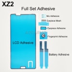 Aocarmo 풀 세트 전면 LCD 배터리 스티커 마이크 이어 지문 테이프 엑스페리아 XZ2 H8216 H8266 H8296 c Adhesive : 다온비나린채