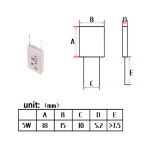 세라믹 시멘트 저항 03 15 01 02 025 5W 047 BPR56 05 015 25 0.01 Ohm : 리아순토