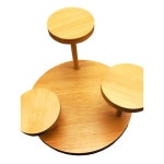 초밥접시 계단형 사시미 업소용 일식 초밥 보트 고바찌 우드 28X22X10CM 횟집 원죽색 : 픽픽픽샵