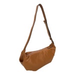 소가죽 크로스백 유럽 여행용 슬링백 크로와상 가방 : 해플플러스