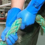 산업용 공업용 3중 방한 기름 장갑 내화학 글러브 M 내유장갑 청소 : 프리유통