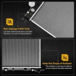 2000 2004 닷지 다코타와 호환되는 VO 완전 라디에이터 2000 2004 듀랑고 2 5L 3 9L 4 7L 5 2L 5 9 V6 V8 RD1016과 호환됩니다... 