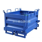 지게차 철수집통 덤핑상자 상자 D800 산업 수거함 덤핑 팔레트 W1000 하역 운반함 H800MM-블루 암롤박스 덤프운반기 1 고정형-액체폐기물... 