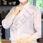 파샐리 정밀작업방진복 실험실안전의복 첨단산업방호복 Y카라 상의 스카이블루4XL : 아보카도샐러드