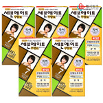 동성 세븐에이트 염색약 7호 자연스런흑갈색x5개 60g 대용량 새치염색 무향료 약국유통제품 : 헬시링크