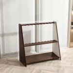 당구큐대 거치대 바닥형 전시 수납대 당구장용 큐 보관 스탠드 사다리꼴 10홀 블랙컬러 : 골라드림마켓