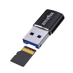 지유텍 마이크로 SD 카드 리더 USB 3.0, 알루미늄 3.0 휴대용 메모리 어댑터 PC용 : 그로넛