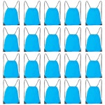 코도본 20팩 드로스트링 백팩, 벌크 야외 스포츠용 신치 폴리에스터 스카이 블루 10 Colors 20 : 브이팩토리002