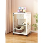 앵무새 놀이터 하우스 사다리 빌라 라이트 새장용품 이동식 자체설치 싱글 스텐 케이지 새장 그네 미닫이문 대형 프레임 1 A타입 이중 64길이... 