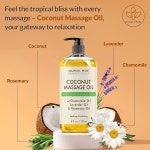 마사지 테라피를 위한 마제스틱 퓨어 코코넛 오일 - 상쾌하고 편안한 천연 모든 피부 타입 남녀 8 floz : 에이유에이케이 상사